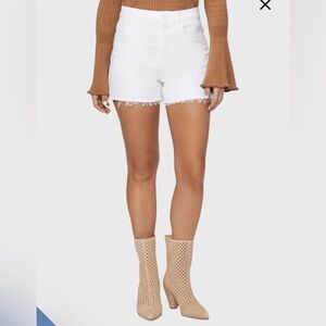 Paige Dani Short White Size 28 Summer Western Style Shorts frayed hem